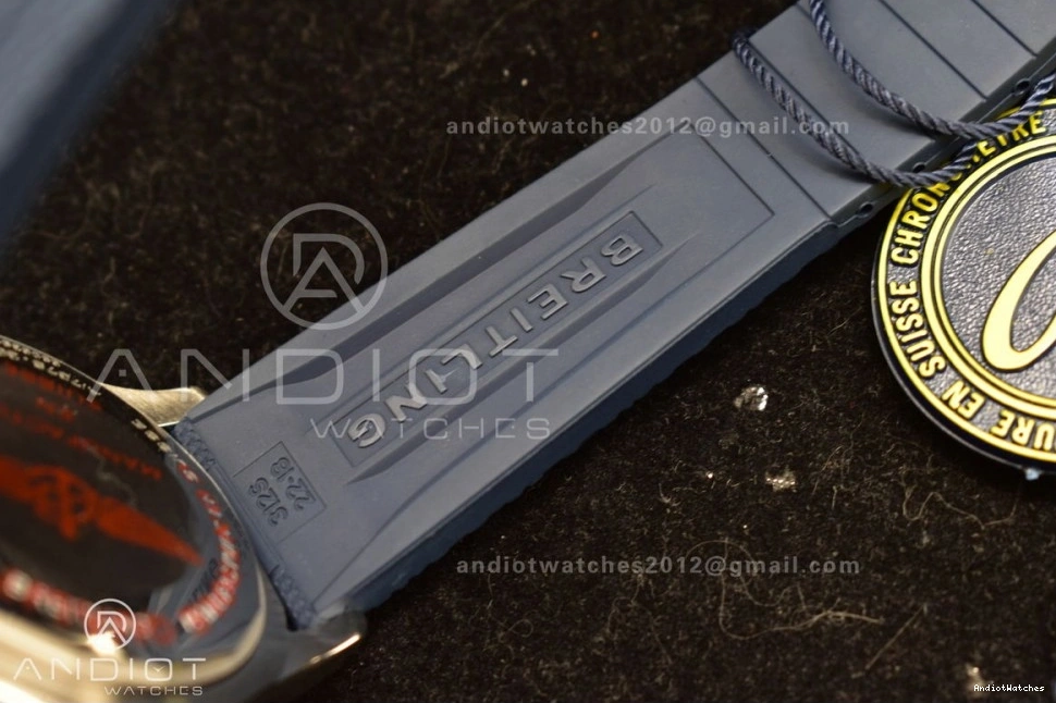 Contemporary Automatic A Blue Edition Best 1168 Dial SS Rubber SuperOcean Blue BLSF on 42 1:1 Strap 0428